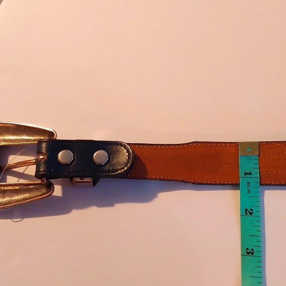 Dan Post |Vintage Python Multi-Color Silver Buckle Black Dress Belt RARE! Sz.S/M